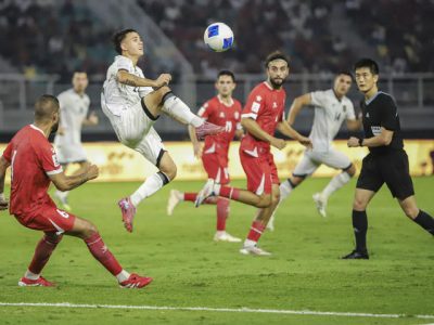 Timnas Indonesia Kesulitan Tembus Parkir Bus Lebanon