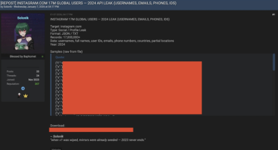 Jutaan Data Akun Instagram Bocor, Terancam Hilang Selamanya
