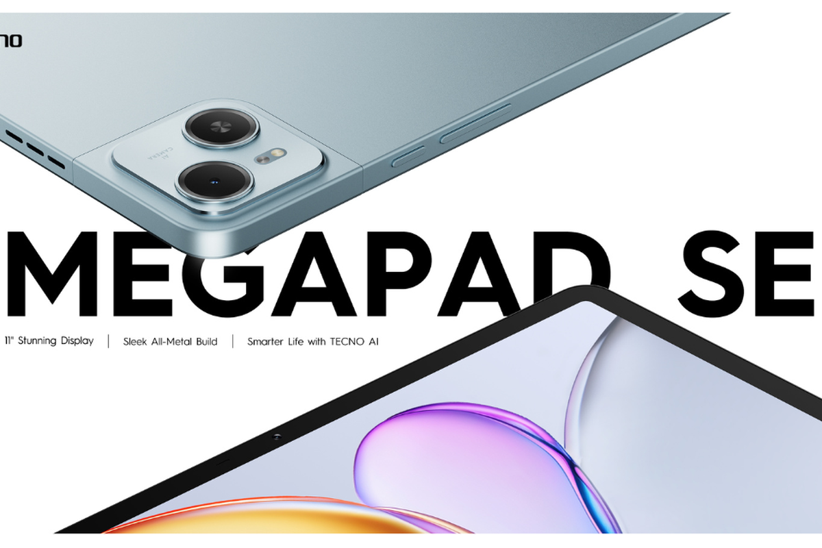 Tecno Megapad SE: Tablet Baru 2 Juta Dengan Tombol AI Instan